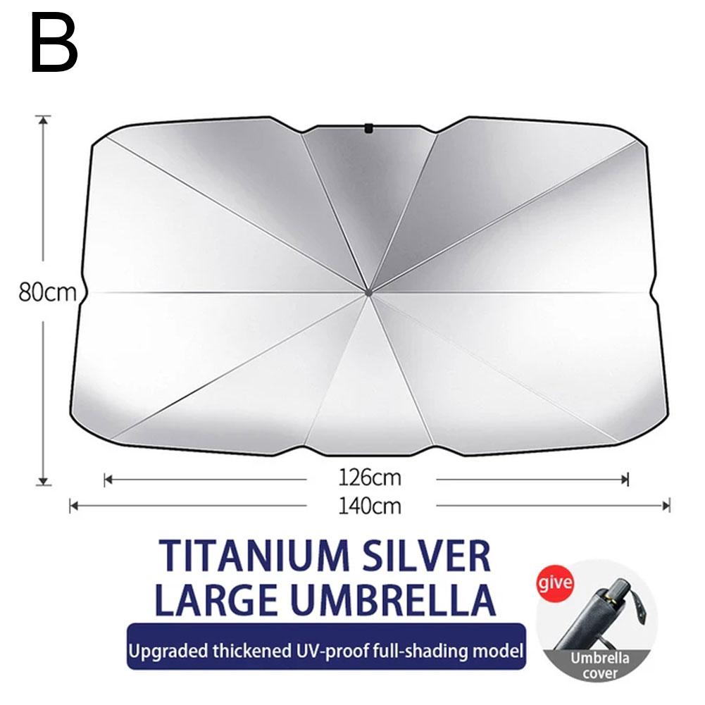 Car Sun Shade Cover Protector Foldable Windshield Umbrella Sun Shade Curtain Summer Sunscreen Heat Insulation Car Accessories