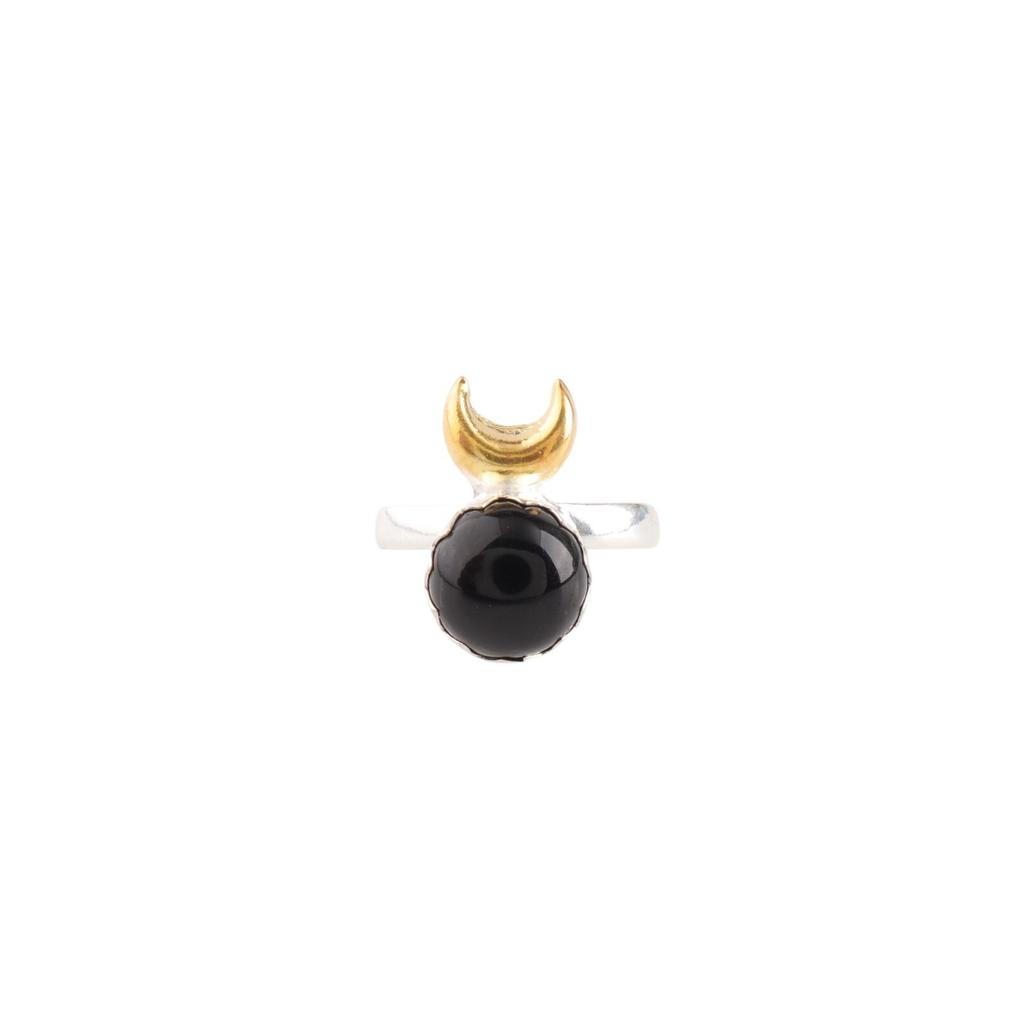 Black Tourmaline Gemstone 925 Sterling Silver Ring Handcrafted Bohemian Jewelry RR-58-30