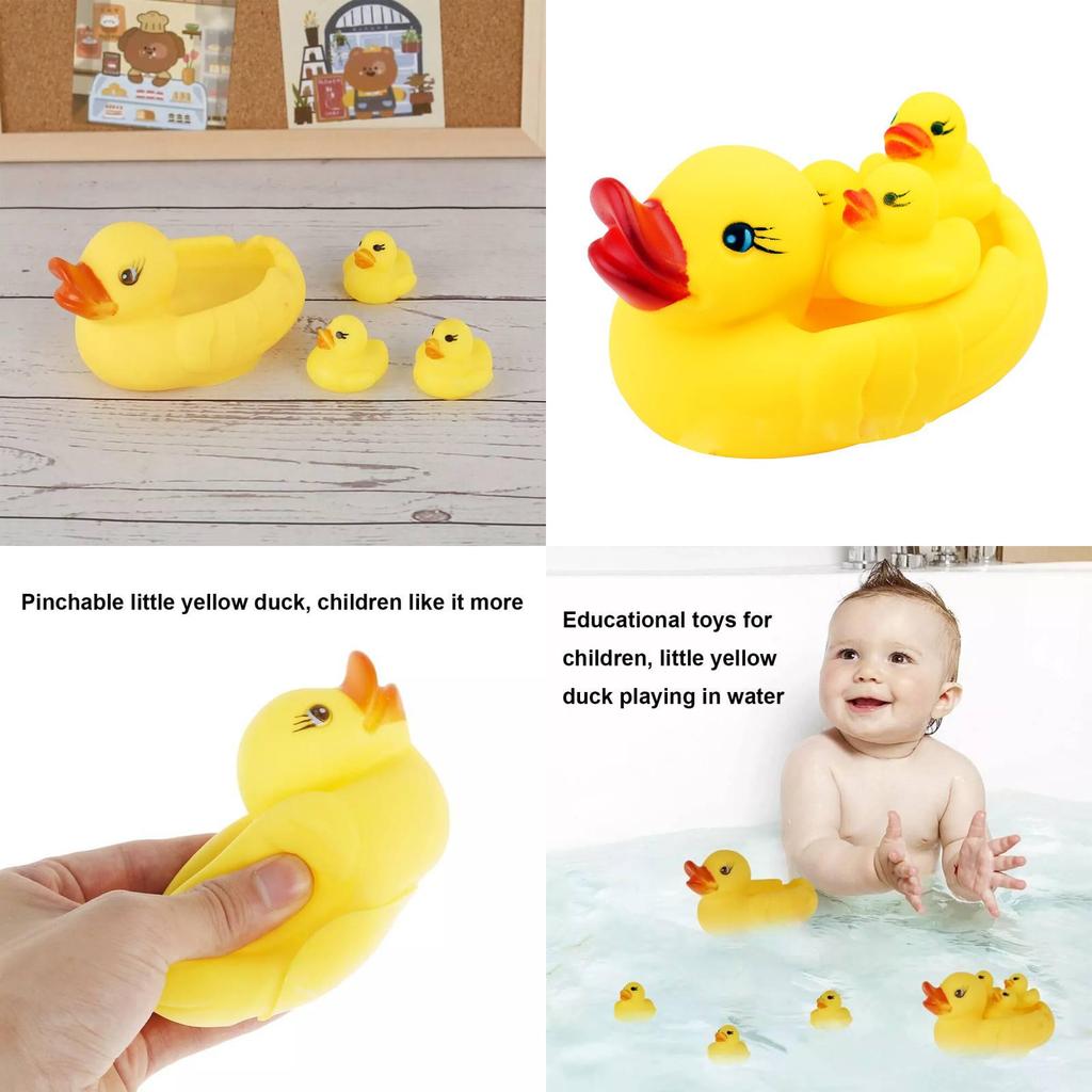 Adorable Squeeze Bath Duck Toy For Kids Soft And Safe Water Play Duck
