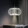 Modern Simple Round Led Chandelier Light Luxury Acrylic Bedroom Pendant Lights Creative Dining Room Hanging Lamp Lustre Fixtures
