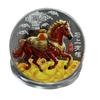 Coin Decoration 2026 Zodiac Horse Colored Commemorative Medal Year Of The Horse Birthday Small Gift Metal Crafts