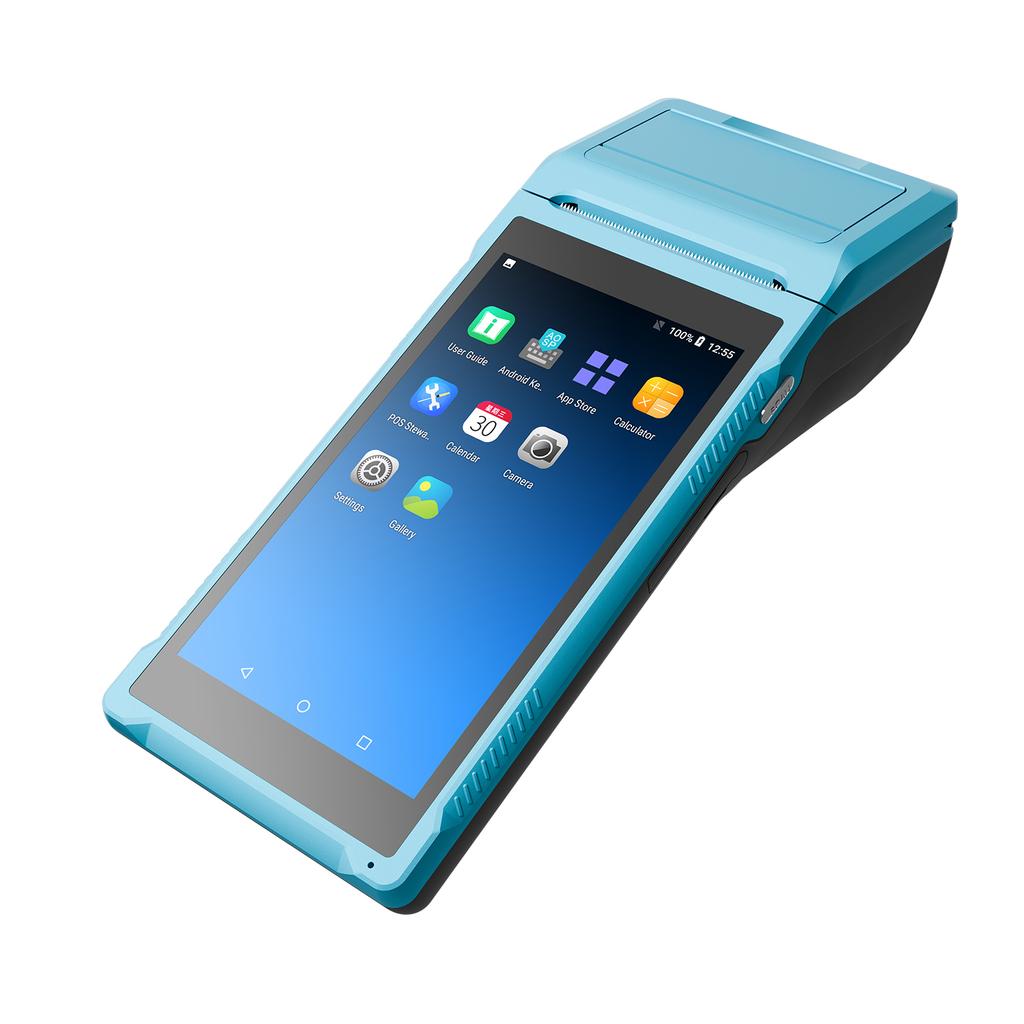 For Android 11.0 PDA Handheld POS Terminal 2D Barcode Scanner Data Collector 4G WiFi BT Mobile with 58mm Thermal