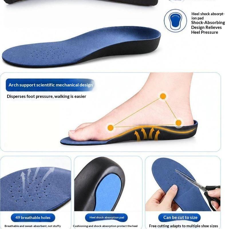 2Pcs 3D Plush Cloth Orthopedic Insoles Arch Support Foot Pads for Long Trip Walking Hiking Use