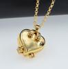 Heart-Shaped Multi-Layer Photo Locket Necklace with Four-Tier Heart Photo Pendant