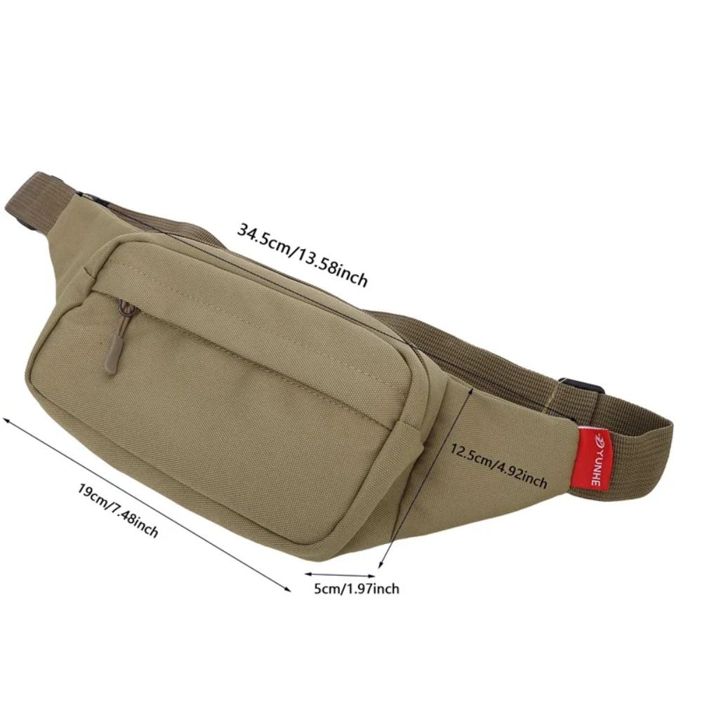 Large Capacity Phone Belt Bag Single Shoulder Sports Crossbody Bag Men Waist Bag  Travel Phone Bag