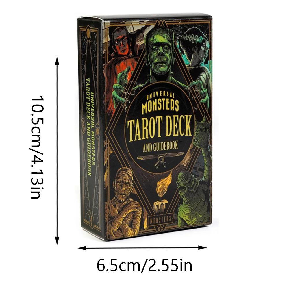 Newest 78pcs Cards Universal Monsters Tarot Deck 10.5*6.3cm Bring The Spooky Spirit of Classic Movie Monsters To Tarot Readings