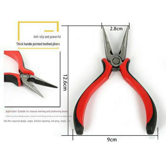 DIY Jewelry Tool Kit: Needle-Nose Pliers, Scissors, Materials for Handmade Earrings