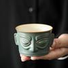 Bronze mask Sanxingdui gift portable travel tea set ceramic merchandise express cup business souvenir