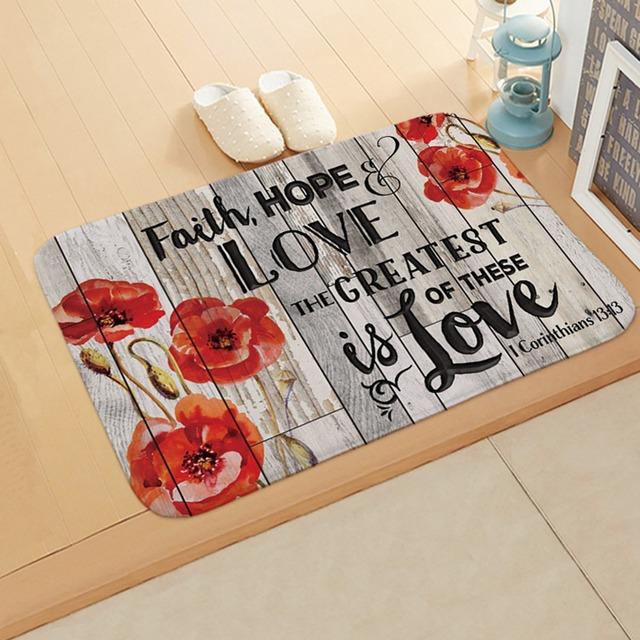 Home Sweet Home Carpet for Living Room Bedroom Rug Door Kitchen Unslip Floor Mats Birthday gift photography props Alfombra Rug