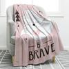 Cartoon Forest Animals Blanket Soft Warm Deer Rabbit Owl Fox Print Throw Blanket for Teens Adults Gift Sofa Chair Bed Office
