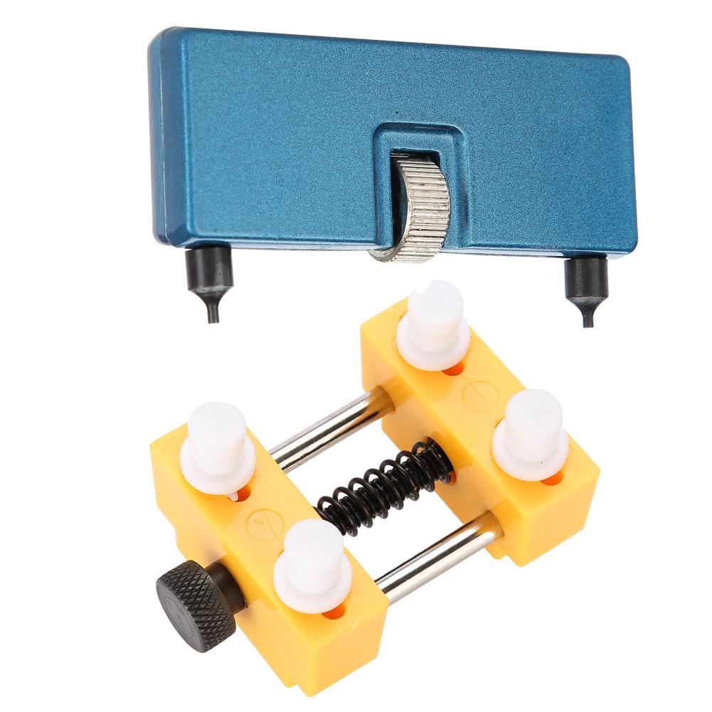 

Профессиональный набор инструментов для ремонта часов, открывалка для задней крышки корпуса часов с фиксирующим основанием белый