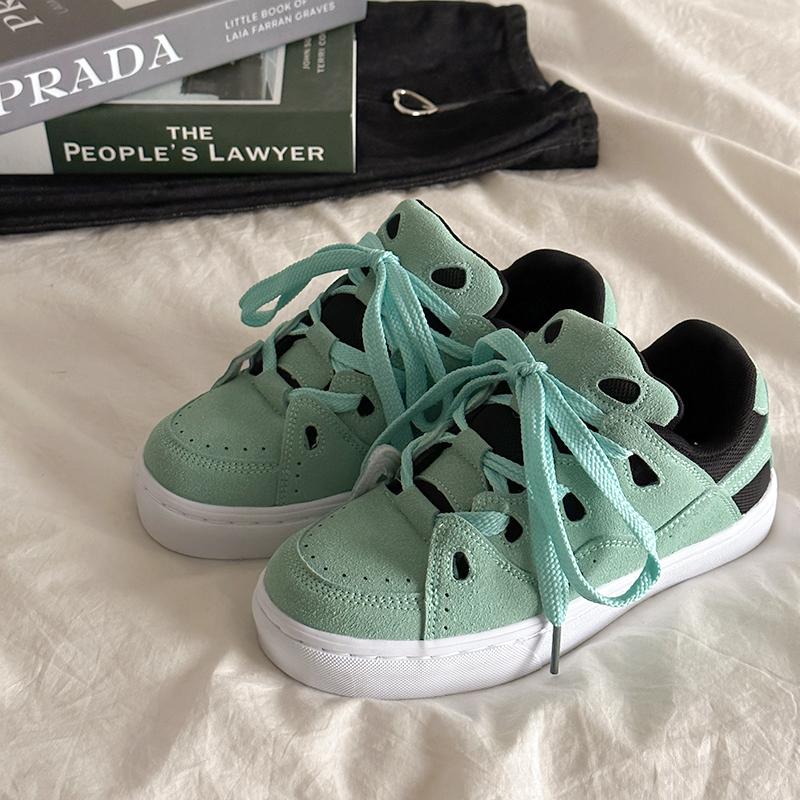 Chunky Sneakers for Kvinner Platform Semsket Kvinne Sportssneakers Damer Vulkaniserte Sko Sneakers Casual Damer Treningssko 2024 NY