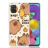Funny Capybara Cartoon Animal Phone Case for Samsung Galaxy A52 A51 A50S A12 A22 A32 A72 A10S A30S A31 A71 Note 20 Ultra 10 Plus