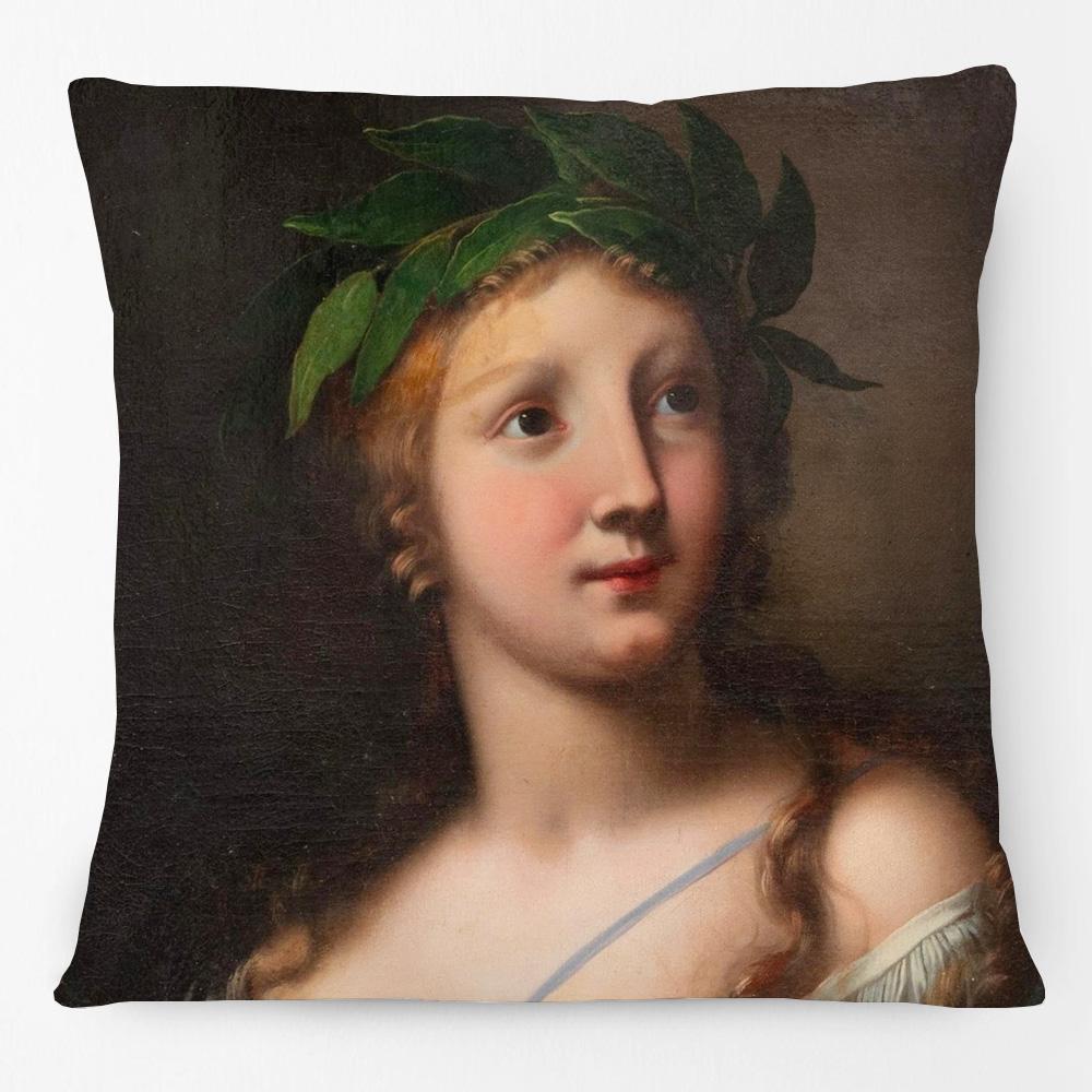 Vintage European Portraits Paintings Art Cushion Cover Beautiful Girl Woman Lady Pillow Case