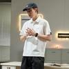 Tangshi Men's Loose Fit Short Sleeve Polo Shirt