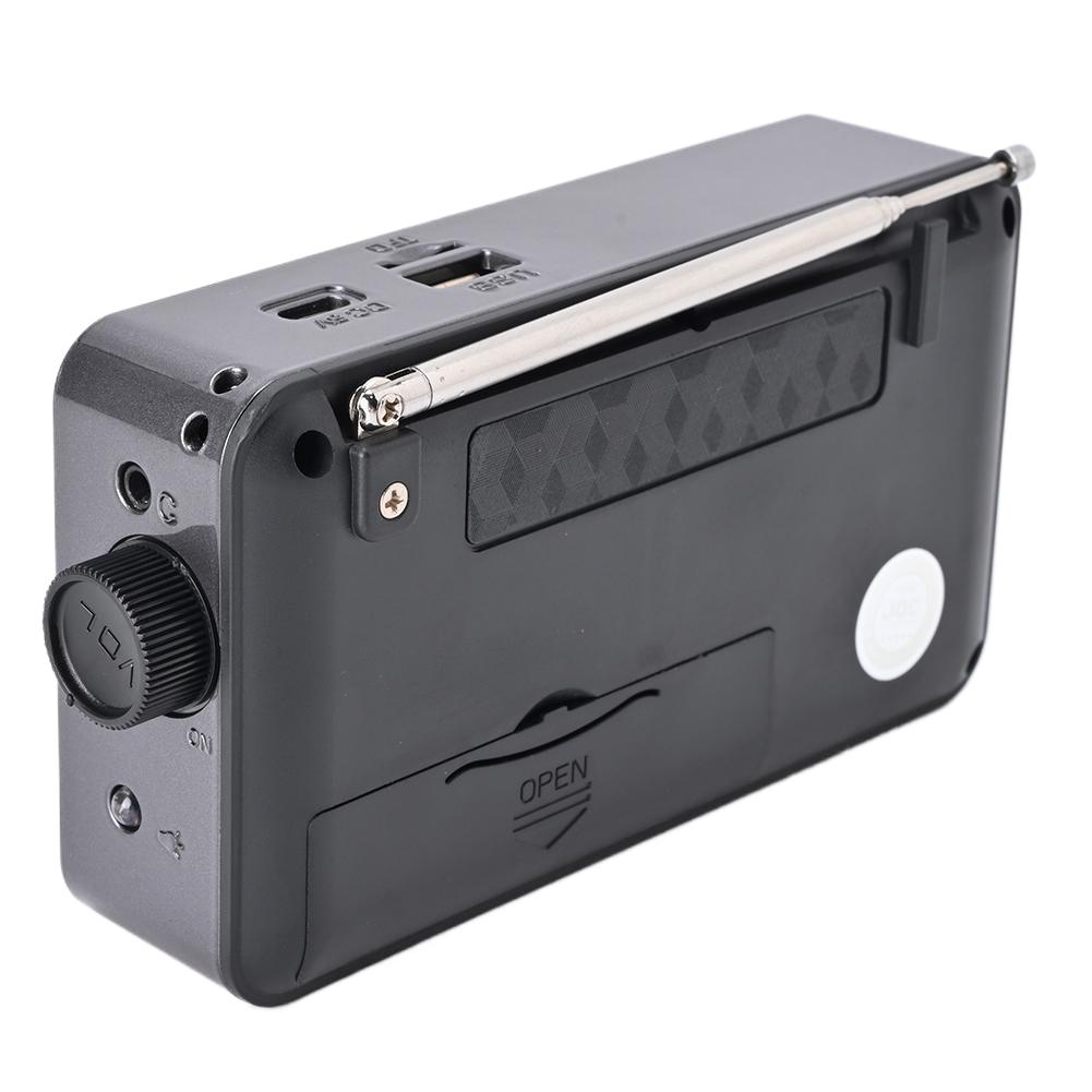 Handheld Radio Digital Solar Power Generation Radio Built-In Speaker MP3 Music Player FM Digital Radio Outdoor Survival Tools