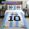 3pcs Duvet Cover Set (1*Duvet Cover + 2*Pillowcase, Without Core),football player Print Bedding Set, Bedroom Decor, All‑Season, Birthday Gift