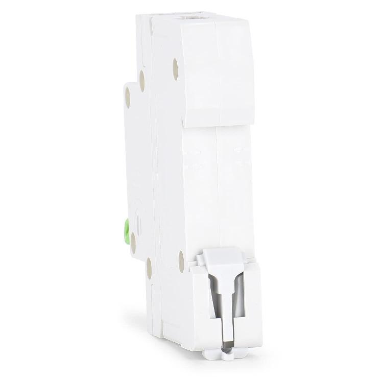 12V-110V DC Miniature Circuit Breaker, 60 Amp 1 Pole Battery Breaker Protector for Solar PV System and RV, Thermal Magnetic Trip, DIN-Rail/Surface