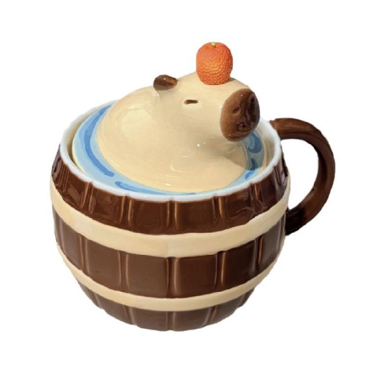 Creative Capybara Coffee Mug Water Drinking Cup Ceramic Coffee Mug Tea Cup 1