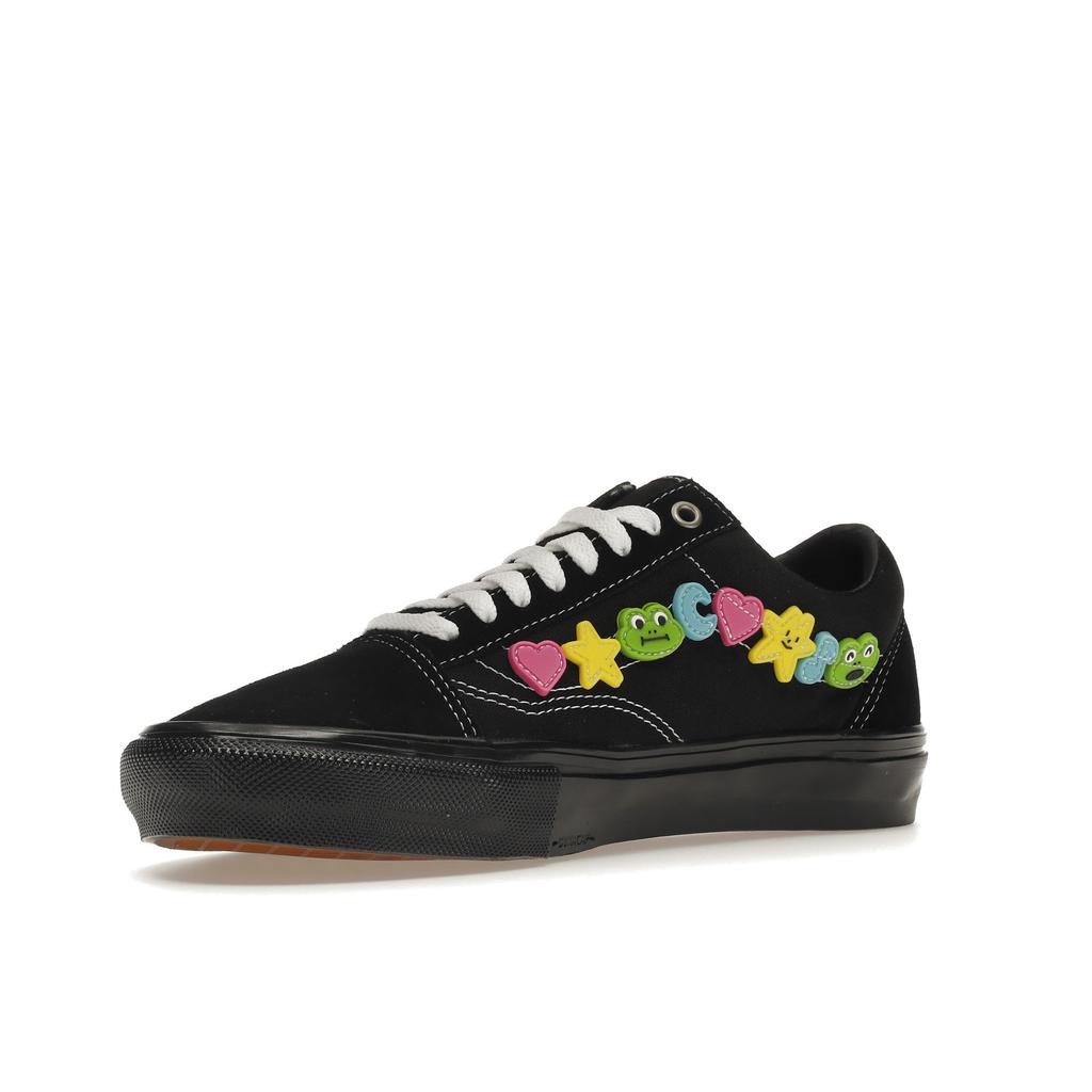 Frog Skateboards x Vans Skate Old Skool Black Unisex Sneakers Multi-Color VN0A5HF33LT