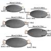 Round Shape Smokeless Griddle Pan 30/32/34/36/38cm Barbecue Plate Non-Stick Frying Pan  Travel BBQ