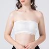Silk Non-slip Strapless Tube Top, Mulberry Silk Large Size Lace Chest-wrapped Primer, Underwear with Chest Pads Around the Chest