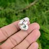 925 Sterling Silver Chrysoprase Gemstone Statement Promise Bezel Handmade Ring