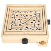 Wooden Maze Game Labyrinth Board Track Ball Puzzle Gaming Educational Toy