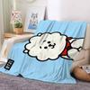 2022 Kreslená deka bt21 Měkké fleecové deky Deky Home Dekor Ložnice Obývací pokoj PohovkaDigital potištěné deky na cesty