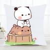 Kawaii Anime Bear Dudububu Pillow Case Fashion Square Pillowcase Bedroom Sofa Room Ins Decoration Leisure
