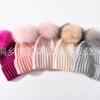 New rabbit velvet thickened warm wool hat men's and women's knitted pullover hat autumn and winter windproof ear protection hat