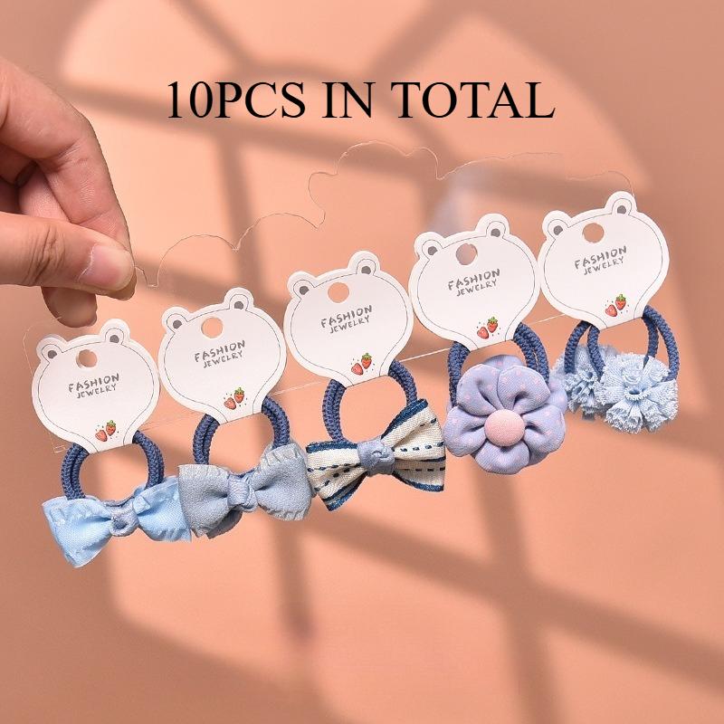 Bestseller Baby Bow Hair Ties Spring Summer New Princess Sweet Elastic Bands Cute Kids Hair Accessories Trendy Must-Have