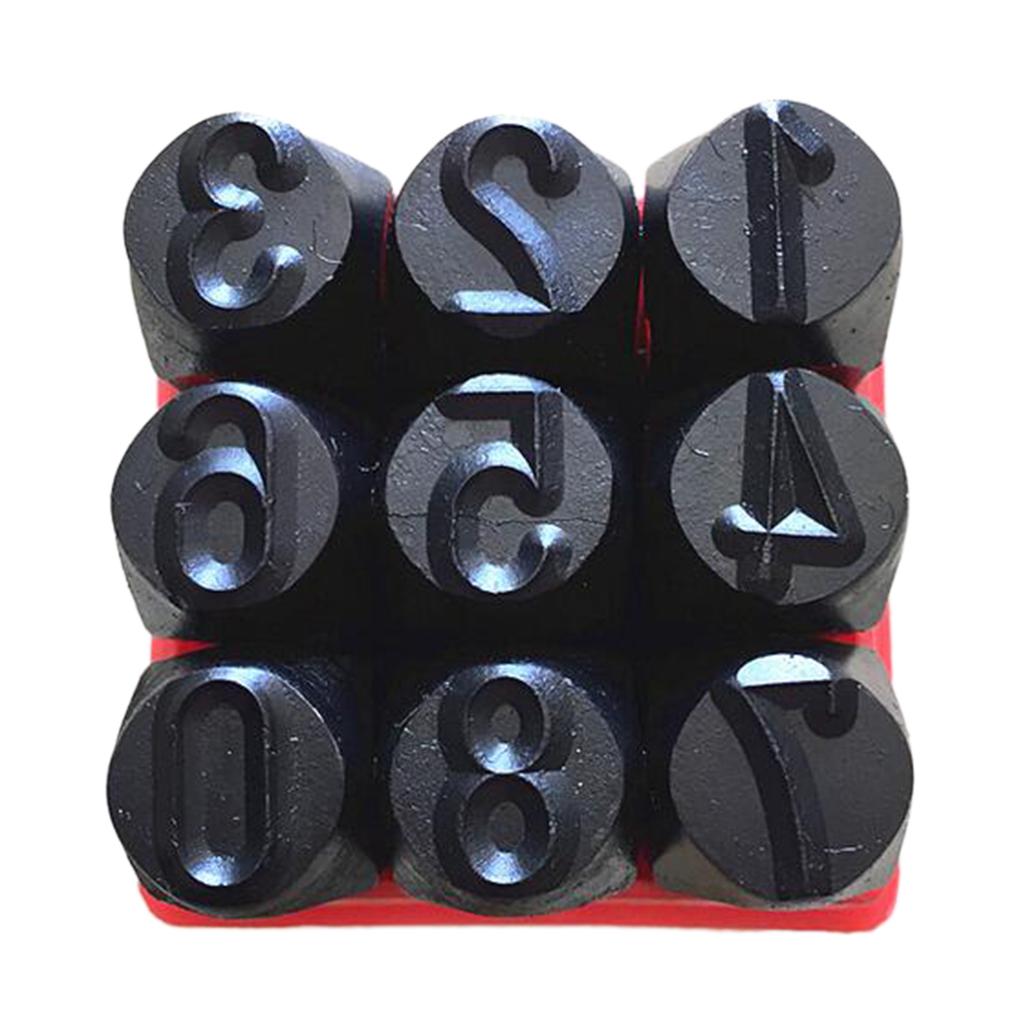 3mm/4mm/5mm/6mm/10mm/12.5mm Stamps Letters Alphabet Numbers Set Punch Steel Metal Tool Craft