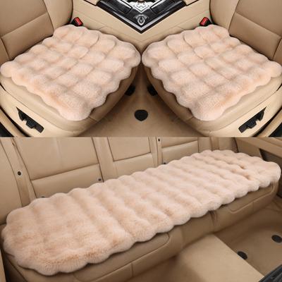 3Pcs Verdickt Plüsch Auto Sitzkissen Set Tragen Beständig Nicht-Slip