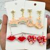 1Set Polymer Clay Earring Cutter Multiple Shapes Clay Cutter Geometric Shape Clay Pendant Polymer Clay Tool Cookie Cutter