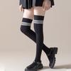 Chaussettes Hautes pour Femmes, Bas au-dessus du Genou, Chaussettes JK Style Académique Style Japonais Automne, Chaussettes Hautes