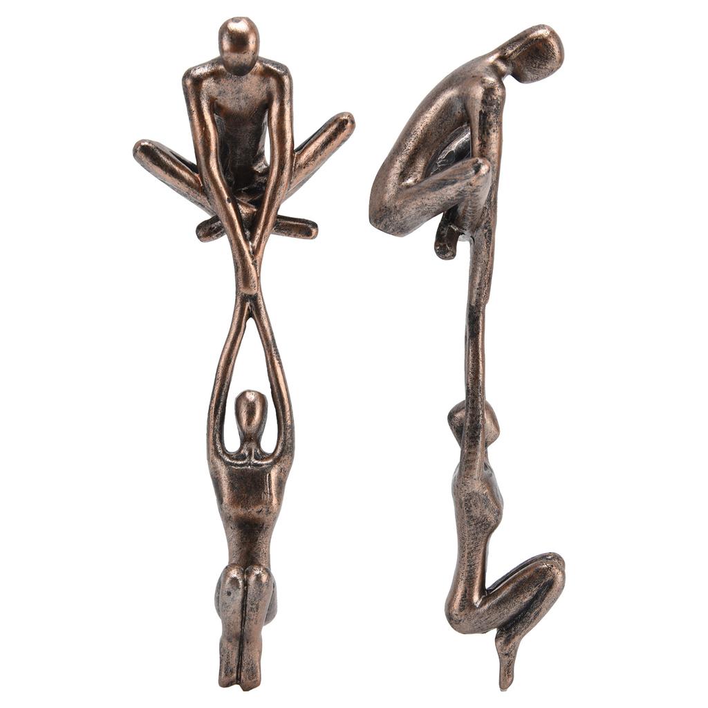 Dancing Sculpture Resin Statue Couple Figurine Ornament for Home Office Desktop Decor