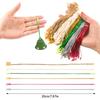 100Pcs Christmas DIY Polyester Rope String For Birthday Pendant Garment Xmas Tree Xmas Ball Tag Tool Cards 20CM Hanging Rope Dec