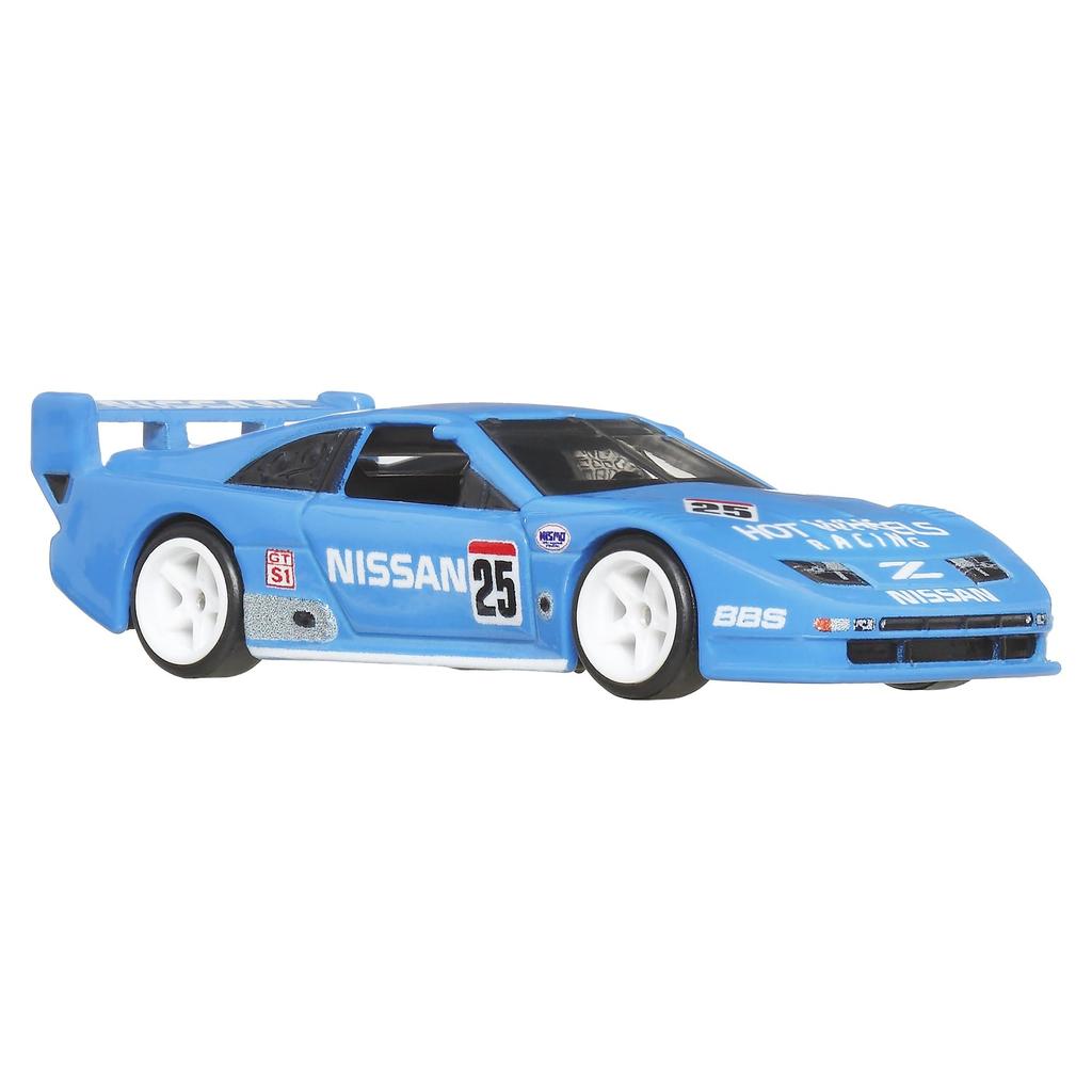 Hot Wheels Car Culture Silhouette Nissan 300ZX Mini Car Toy Blue JBK61 Ages 3 and Up