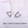 18K Gold Plated Brass Earring Hook Clasp,High Quality Ear Wire For Earring Making Findings,Accessories For Earrings