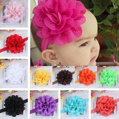 Baby Mädchen Kinder Mode Hohlspitze Blume Stirnband Kopfschmuck Haarband Accessoire
