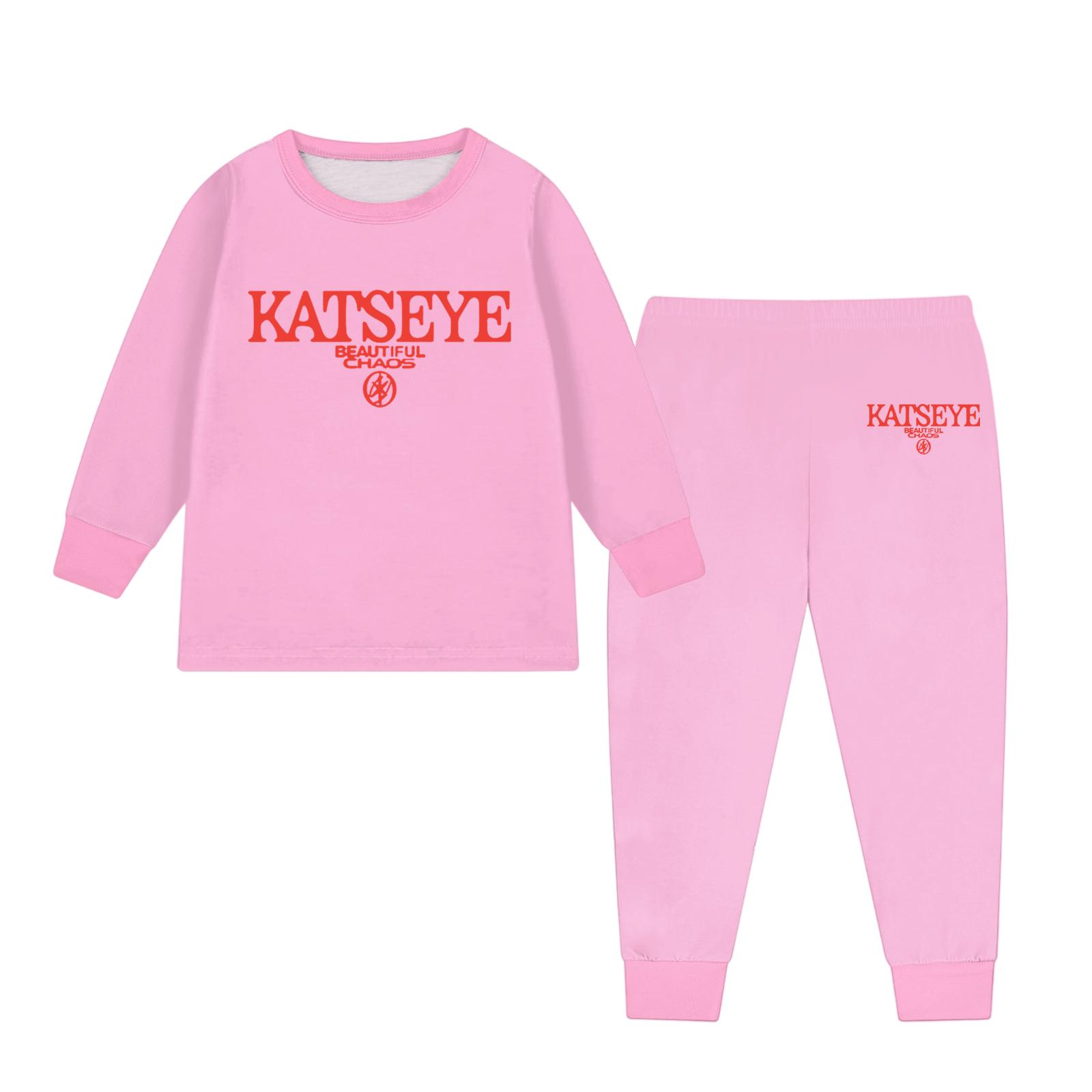

Children s Fashion Suit Skirt Round Neck Long Sleeve Top Pants 130 рожевий
