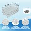 Three Stackable Air Fryer Stainless Steel Basket Tray Rack Ovens Racks Air Fryer Accessories Kitchen Gadgets Baking Tools