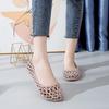 Women's Fashionable Summer Jelly Sandals, Soft Sole, Versatile Closed Toe, Hollow Out Design, Flat Sole, Outdoor Wear, 2022 Style