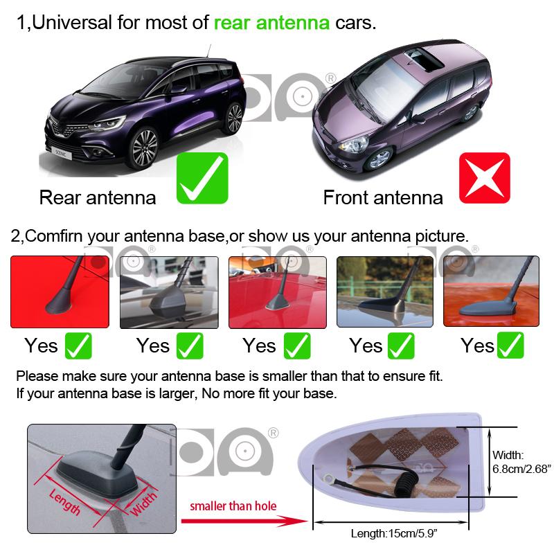 Universal Super Shark Fin Antenna Special Car Radio Aerials for Renault Grand Scenic Rafale Alaskan Kwid Talisman Laguna Espace