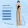 Women's Khaki Wide Leg Ice Silk High Waist Summer Pants