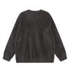 Mens Faux Mink Knit Sweater Loose Fit Round Neck Butterfly Detail Streetwear Fall Winter