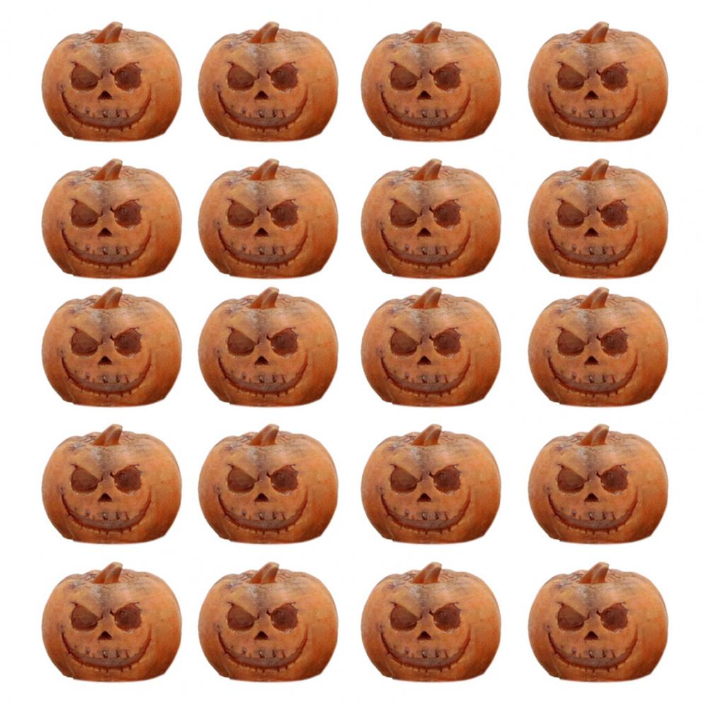 Ghostly Themed Party Supplies Halloween Mini Pumpkin Decorations Resin Figurines Ghost Themed Crafts for Halloween for Halloween