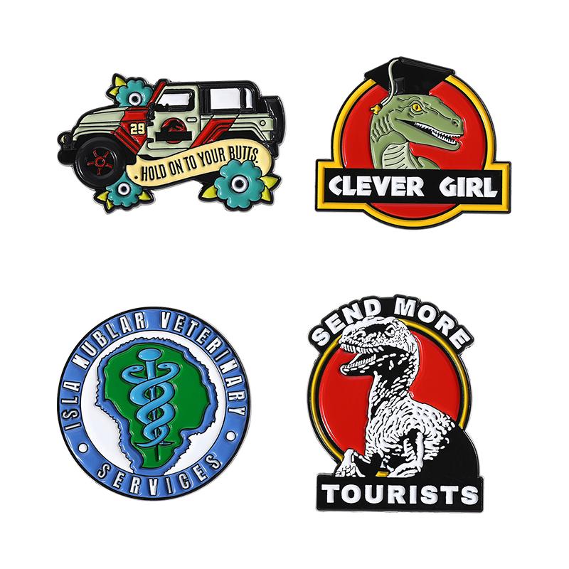 3-6PCS/Set Anime Movies Character Enamel Pins Turbo Granny Cat Spying Brooches Lapel Badges Funny Jewelry Gift for Friends