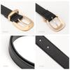 Fashion Women's Belt INS Style All-Match Commuter Pin Buckle Simple Korean Decorative Waistband 3pcs